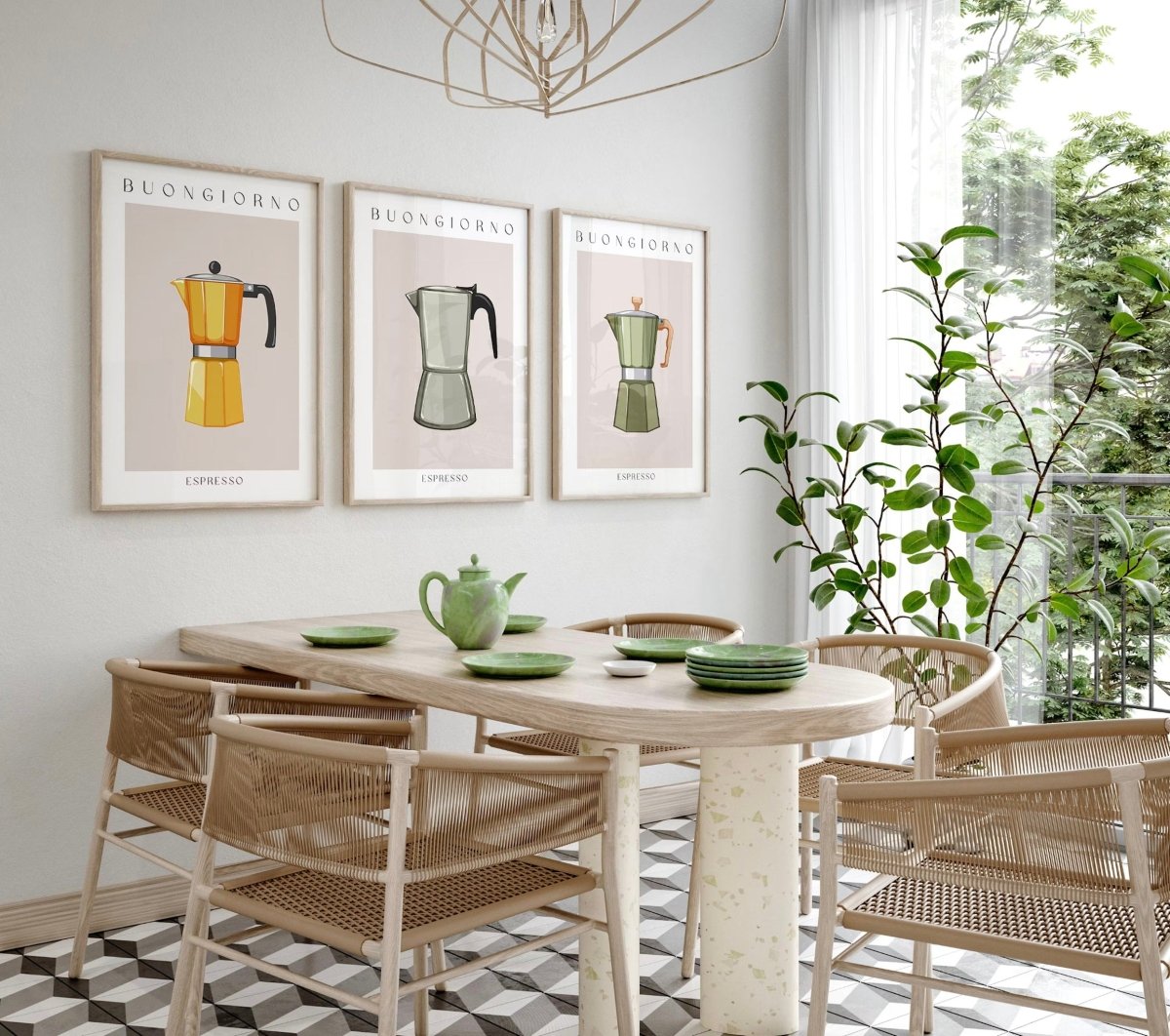 Küche Wand Kunst Poster · Geschenkidee · Moka Espresso · Kaffee Wandkunst · Barista · Morning Coffee · Wand Deko · Deko Print ohne Rahmen
