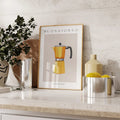 Küche Wand Kunst Poster · Geschenkidee · Moka Espresso · Kaffee Wandkunst · Barista · Morning Coffee · Wand Deko · Deko Print ohne Rahmen