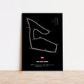 Poster Formel 1 Rennstrecken · Deko Print ohne Rahmen
