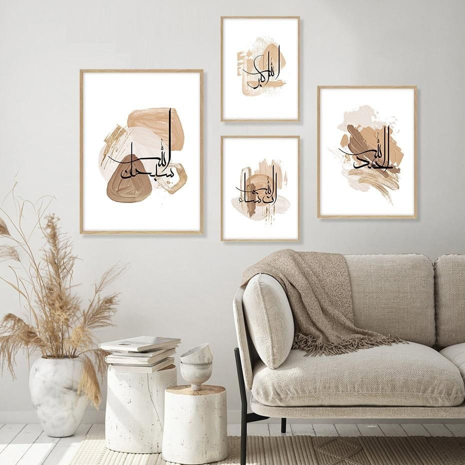 Poster  Kalligraphie Acryl · Wandbilder Wohnzimmer & Schlafzimmer · Deko Print Bilder · ohne Rahmen