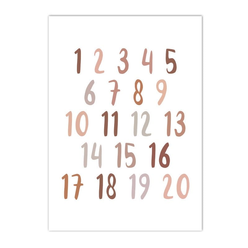 Poster Kinderzimmer Buchstaben Alphabet Boho · Kinderzimmer Bilder · Wand Deko · Kunst Druck · Deko Print · ohne Rahmen