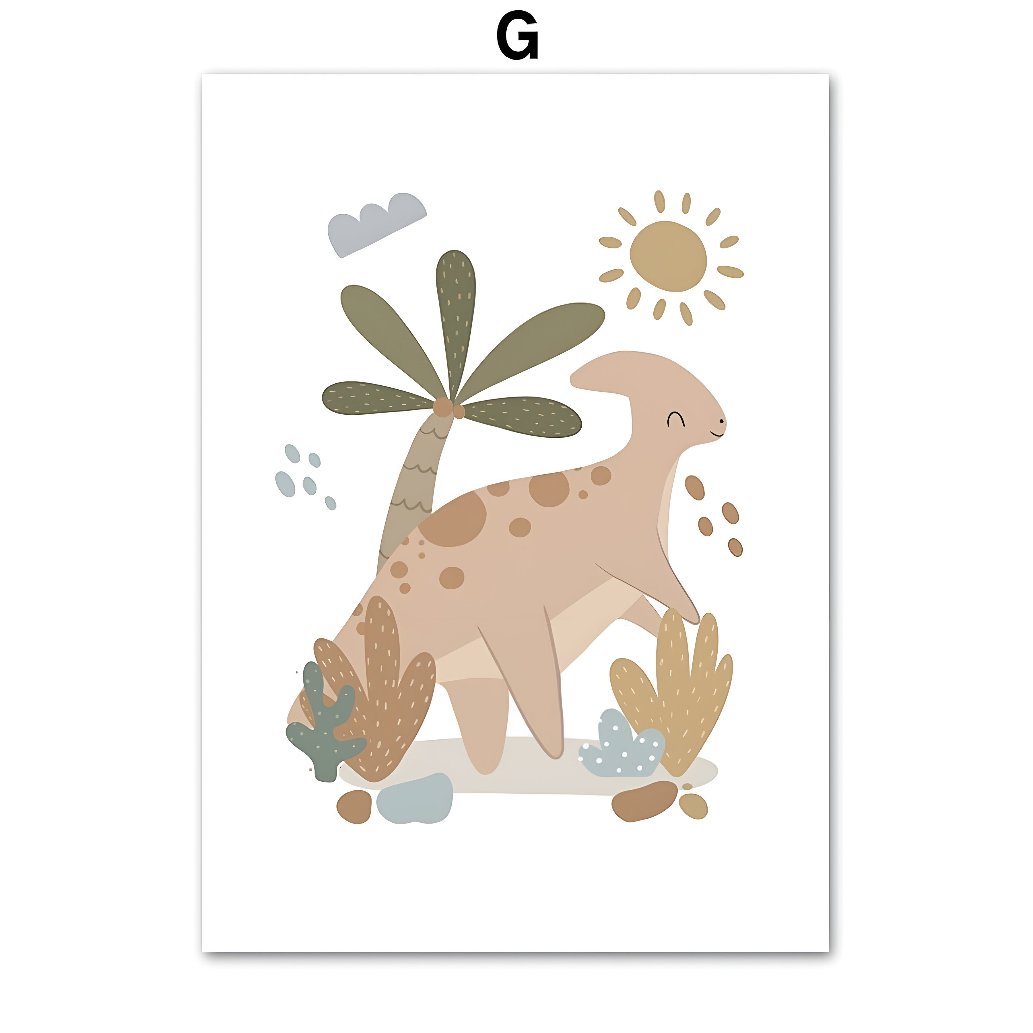Poster Kinderzimmer Dinosaurier Alphabet ·  Kinderzimmer Bilder · Wand Deko · Kunst Druck · Deko Print · ohne Rahmen