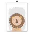 Poster Kinderzimmer Dschungel Tiere Alphabet · Kinderzimmer Bilder · Wand Deko · Kunst Druck · Deko Print · ohne Rahmen