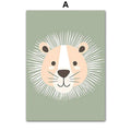 Poster Kinderzimmer Dschungel Tiere · Kinderzimmer Bilder · Wand Deko · Kunst Druck · Deko Print · ohne Rahmen
