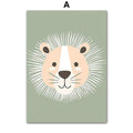 Poster Kinderzimmer Dschungel Tiere · Kinderzimmer Bilder · Wand Deko · Kunst Druck · Deko Print · ohne Rahmen