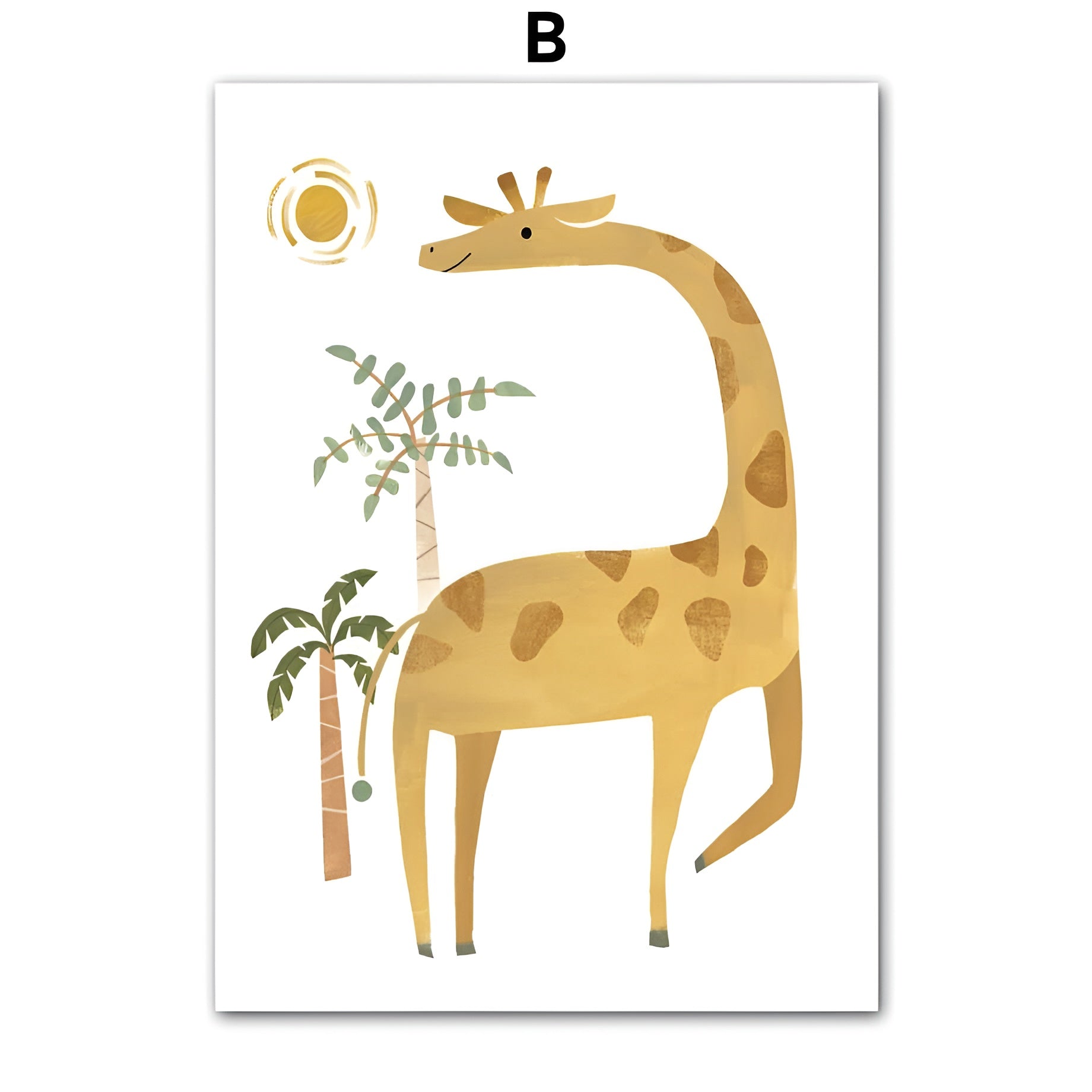 Poster Kinderzimmer Dschungel Tiere · Kinderzimmer Bilder · Wand Deko · Kunst Druck · Deko Print · ohne Rahmen