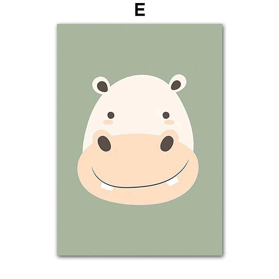 Poster Kinderzimmer Dschungel Tiere · Kinderzimmer Bilder · Wand Deko · Kunst Druck · Deko Print · ohne Rahmen