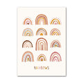 Poster Kinderzimmer Sonne Regenbogen Herzen  · Kinderzimmer Bilder · Wand Deko · Kunst Druck · Deko Print · ohne Rahmen