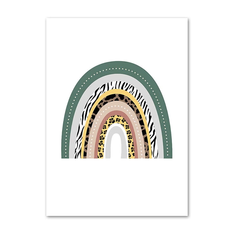 Poster Kinderzimmer Tiere Dschungel Wald · Name Personalisiert · Kinderzimmer Bilder · Wand Deko · Kunst Druck · Deko Print · ohne Rahmen