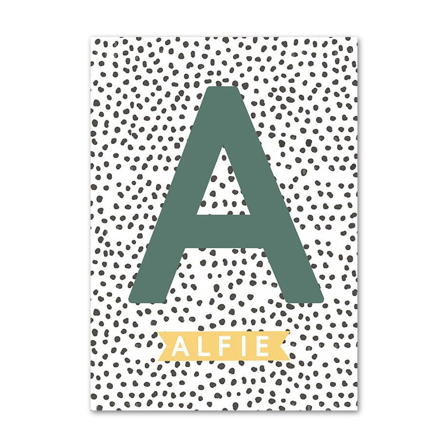 Poster Kinderzimmer Tiere Dschungel Wald · Name Personalisiert · Kinderzimmer Bilder · Wand Deko · Kunst Druck · Deko Print · ohne Rahmen