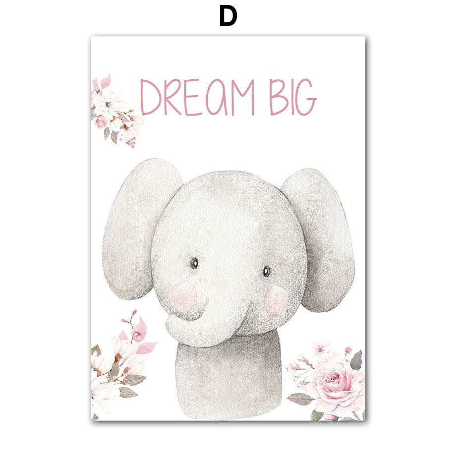 Poster Kinderzimmer Wald süße Tiere · Kinderzimmer Bilder · Wand Deko · Kunst Druck · Deko Print · ohne Rahmen