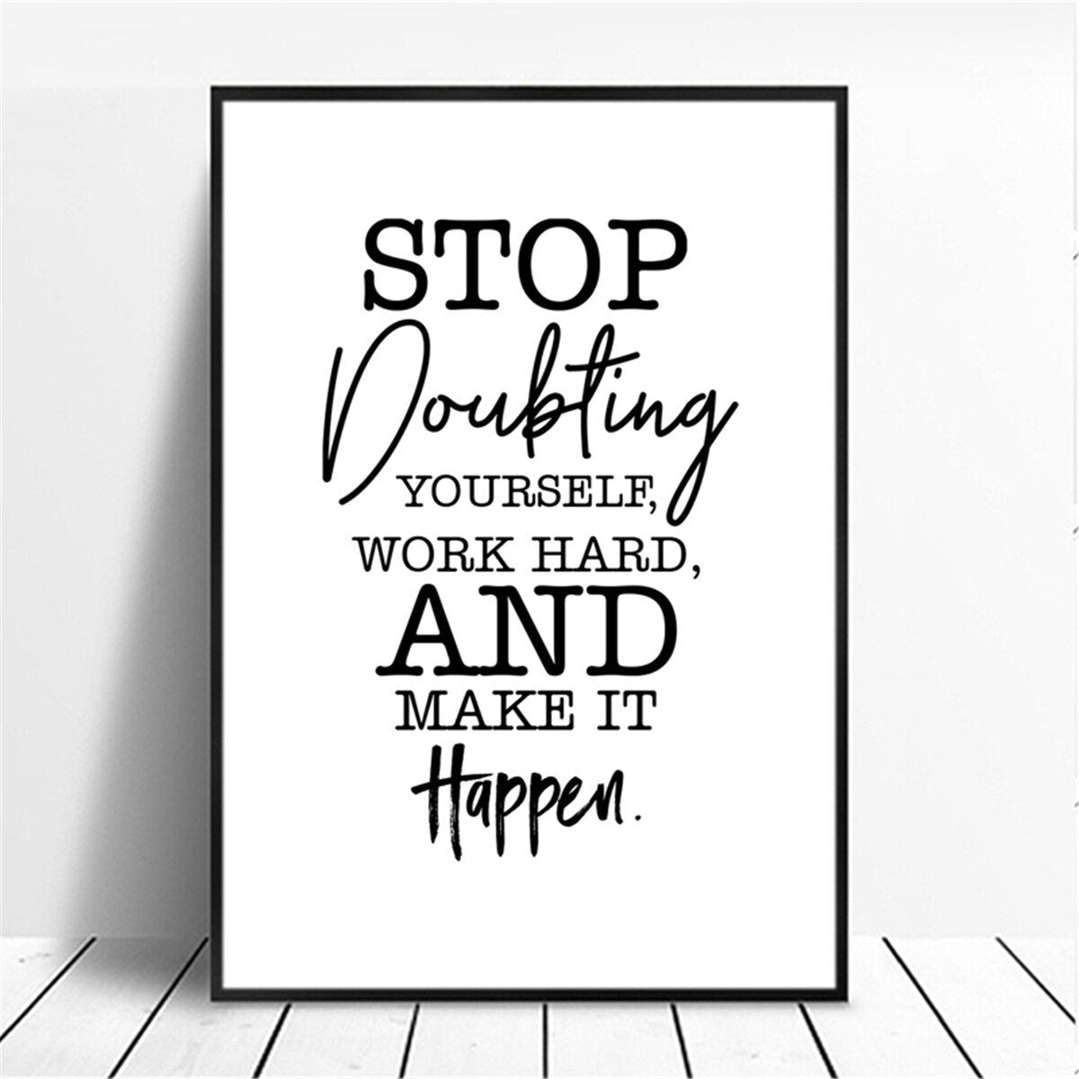 Poster Motivation Zitate · Wandbilder Wohnzimmer & Schlafzimmer · Deko Print Bilder · ohne Rahmen