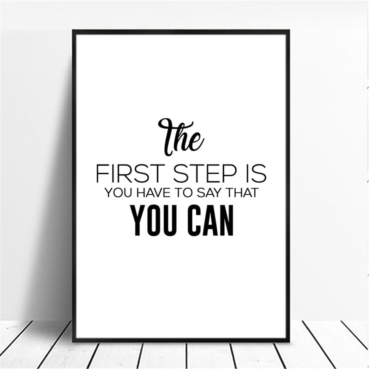 Poster Motivation Zitate · Wandbilder Wohnzimmer & Schlafzimmer · Deko Print Bilder · ohne Rahmen