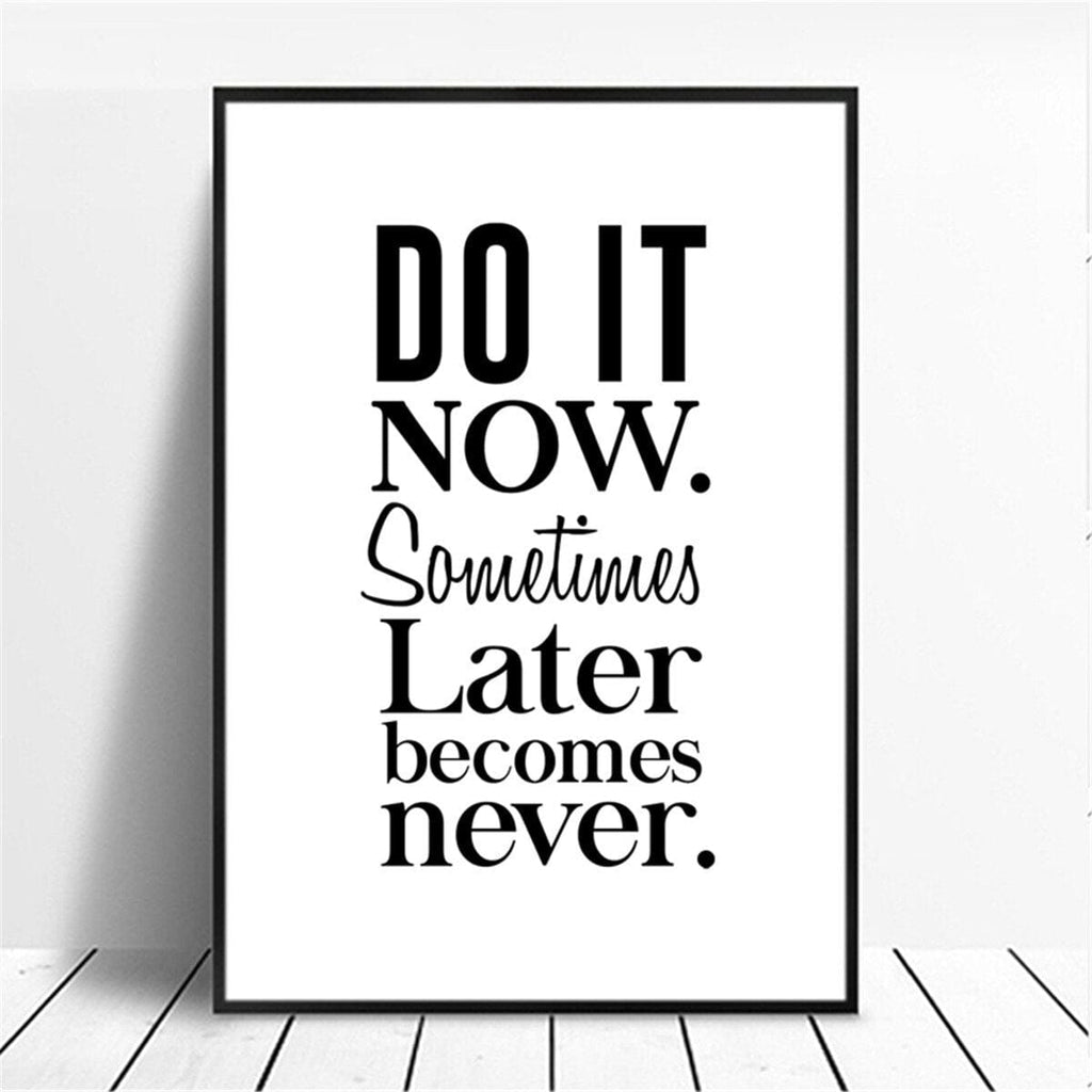 Poster Motivation Zitate · Wandbilder Wohnzimmer & Schlafzimmer · Deko Print Bilder · ohne Rahmen