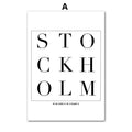 Poster Städte Schwarz Weiß  · Wandbilder Wohnzimmer & Schlafzimmer ·  Deko Print Bilder · ohne Rahmen